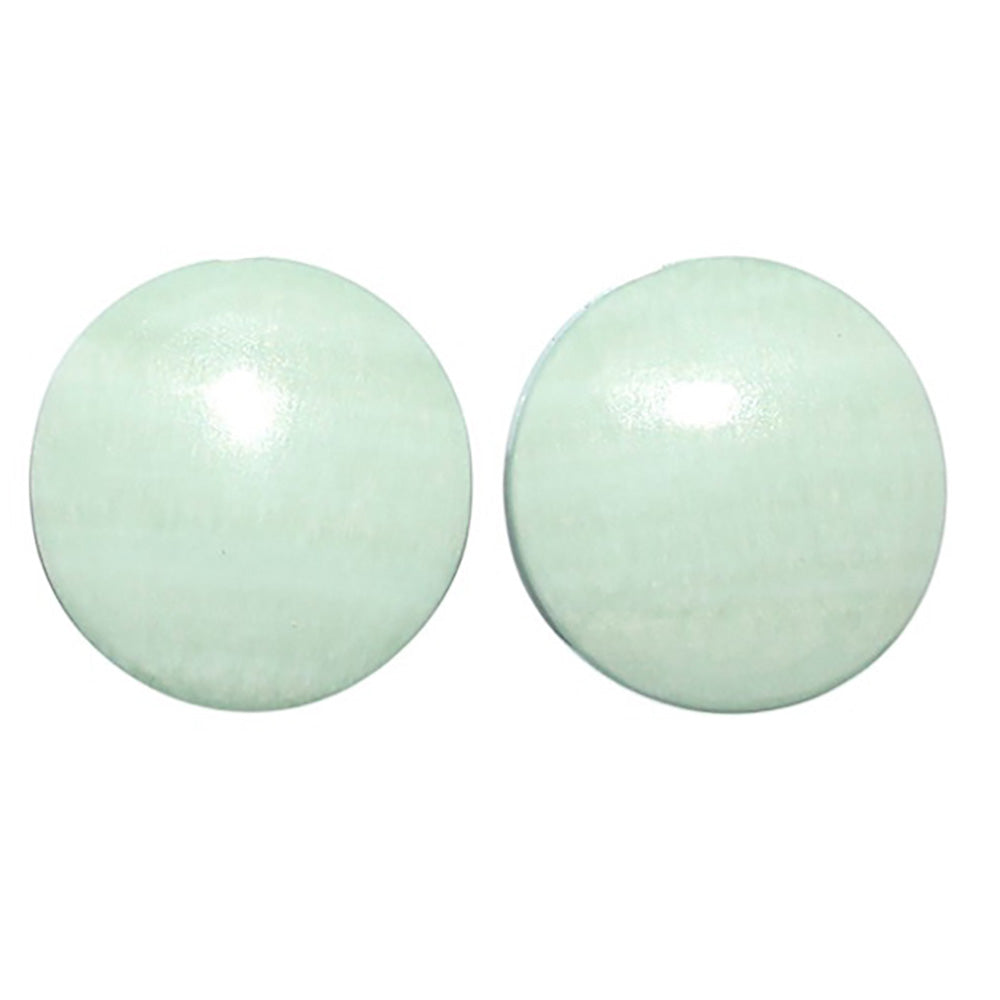 Saturn Chalcedony Pair 14.2x14.2x4.3 mm Round Shape Polished Gemstone LS145-08543