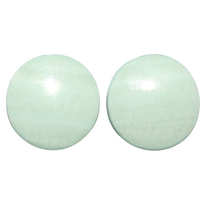 Saturn Chalcedony Pair 14.2x14.2x4.3 mm Round Shape Polished Gemstone LS145-08543