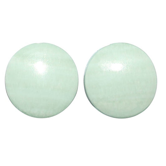 Saturn Chalcedony Pair 14.2x14.2x4.3 mm Round Shape Polished Gemstone LS145-08543