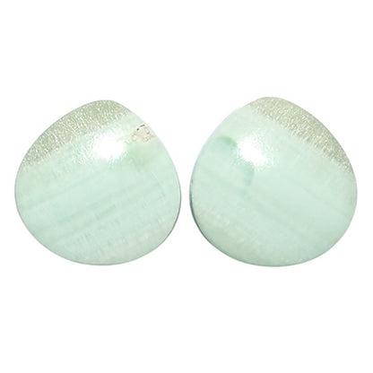 Saturn Chalcedony Pair 15x15x3.3 mm Heart Shape Polished Gemstone LS145-08546