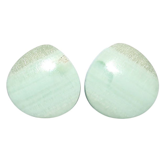 Saturn Chalcedony Pair 15x15x3.3 mm Heart Shape Polished Gemstone LS145-08546