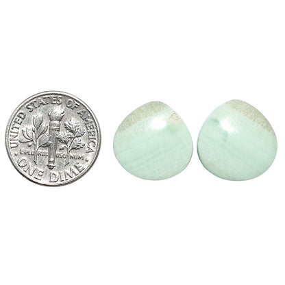 Saturn Chalcedony Pair 15x15x3.3 mm Heart Shape Polished Gemstone LS145-08546