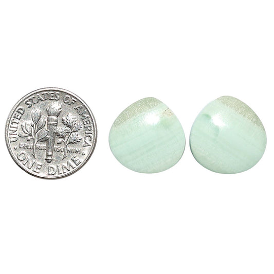 Saturn Chalcedony Pair 15x15x3.3 mm Heart Shape Polished Gemstone LS145-08546