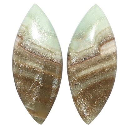 Saturn Chalcedony Pair 12.1x28.7x3.5 mm Marquise Shape Polished Gemstone LS145-08548