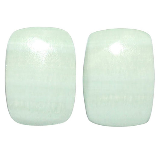 Saturn Chalcedony Pair 12x16.3x3.8 mm Cushion Shape Polished Gemstone LS145-08552