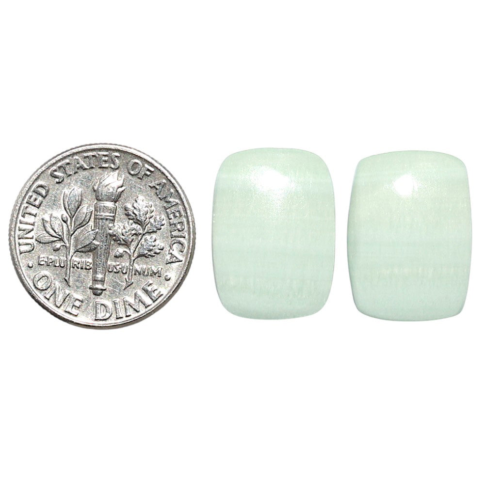 Saturn Chalcedony Pair 12x16.3x3.8 mm Cushion Shape Polished Gemstone LS145-08552