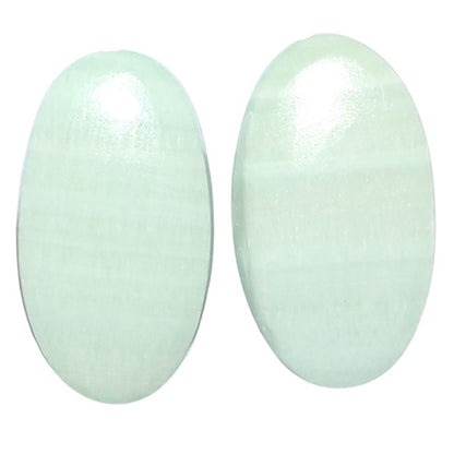 Saturn Chalcedony Pair 12.1x21.4x3.5 mm Oval Shape Polished Gemstone LS145-08553