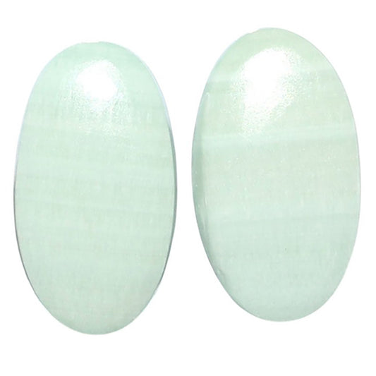 Saturn Chalcedony Pair 12.1x21.4x3.5 mm Oval Shape Polished Gemstone LS145-08553