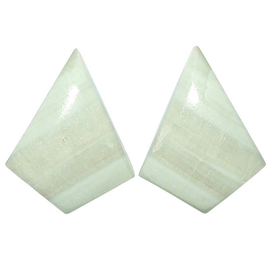 Saturn Chalcedony Pair 15x19.5x3.5 mm Fancy Shape Polished Gemstone LS145-08556