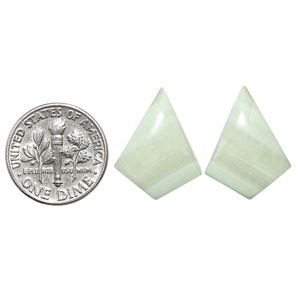 Saturn Chalcedony Pair 15x19.5x3.5 mm Fancy Shape Polished Gemstone LS145-08556
