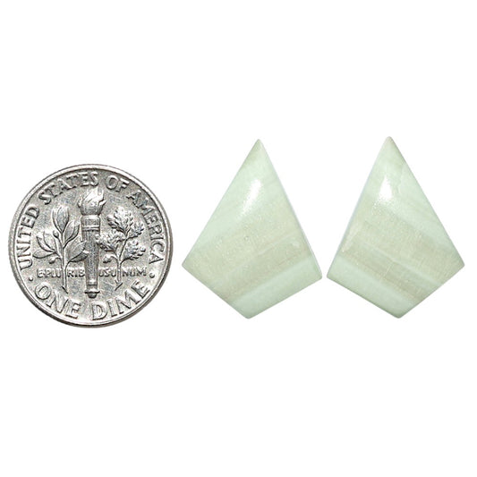 Saturn Chalcedony Pair 15x19.5x3.5 mm Fancy Shape Polished Gemstone LS145-08556