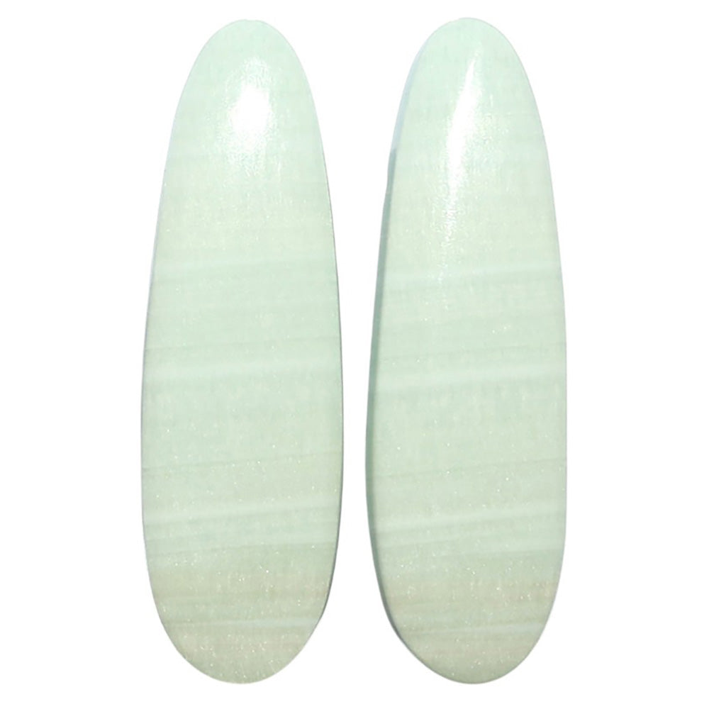 Saturn Chalcedony Pair 10.3x33.6x3.5 mm Fancy Shape Polished Gemstone LS145-08557