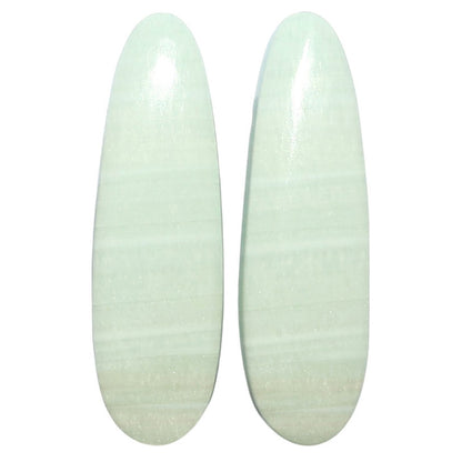 Saturn Chalcedony Pair 10.3x33.6x3.5 mm Fancy Shape Polished Gemstone LS145-08557