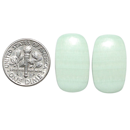 Saturn Chalcedony Pair 13x21.8x3.5 mm Cushion Shape Polished Gemstone LS145-08559