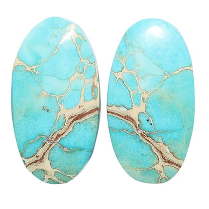 Sea Sediment Jasper Pair 12.2x22.9x4.3 mm Oval Shape Polished Gemstone LS146-07678