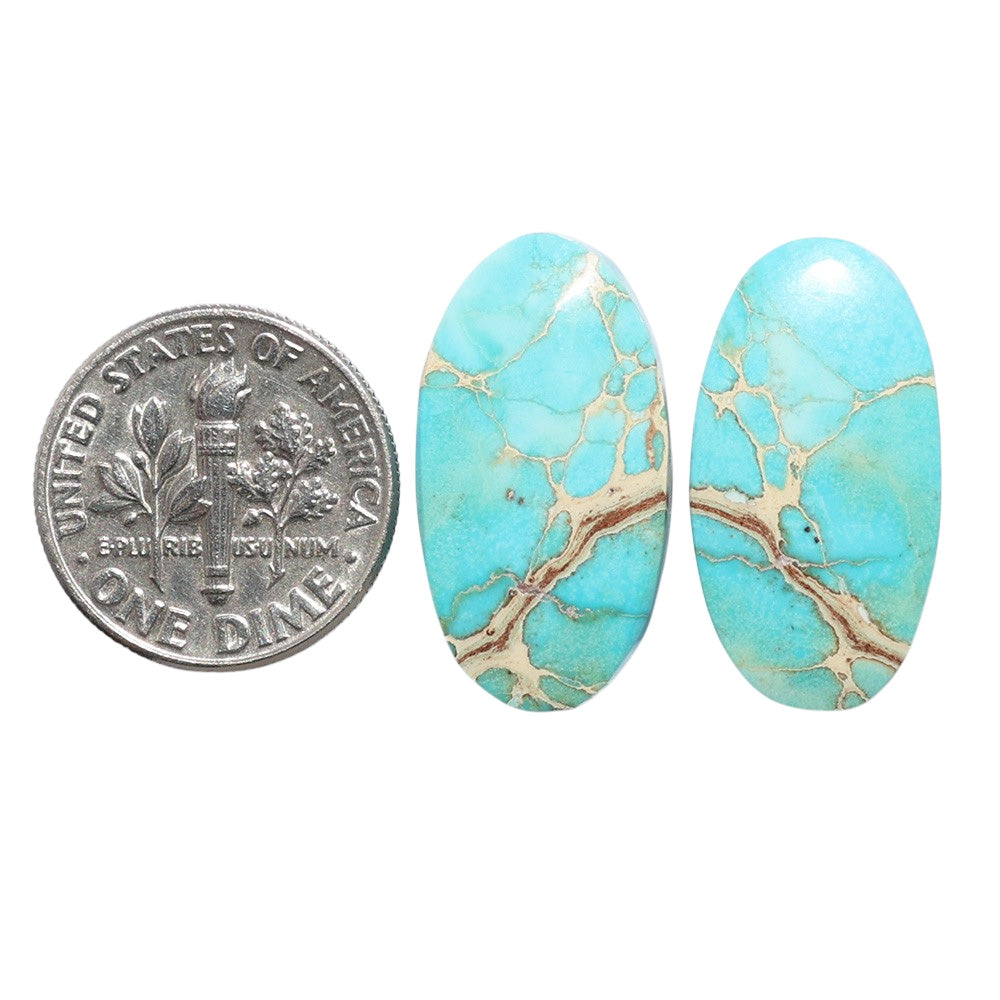 Sea Sediment Jasper Pair 12.2x22.9x4.3 mm Oval Shape Polished Gemstone LS146-07678
