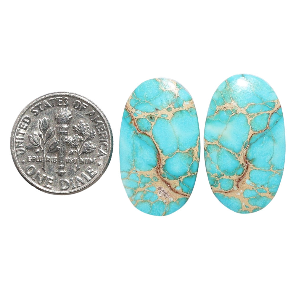 Sea Sediment Jasper Pair 14x23.7x4.5 mm Oval Shape Polished Gemstone LS146-07691