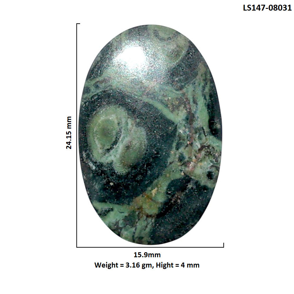 Star Galaxy Jasper 15.9x24.15x4 mm Oval Shape Polished Gemstone LS147-08031