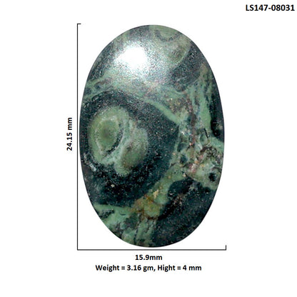 Star Galaxy Jasper 15.9x24.15x4 mm Oval Shape Polished Gemstone LS147-08031