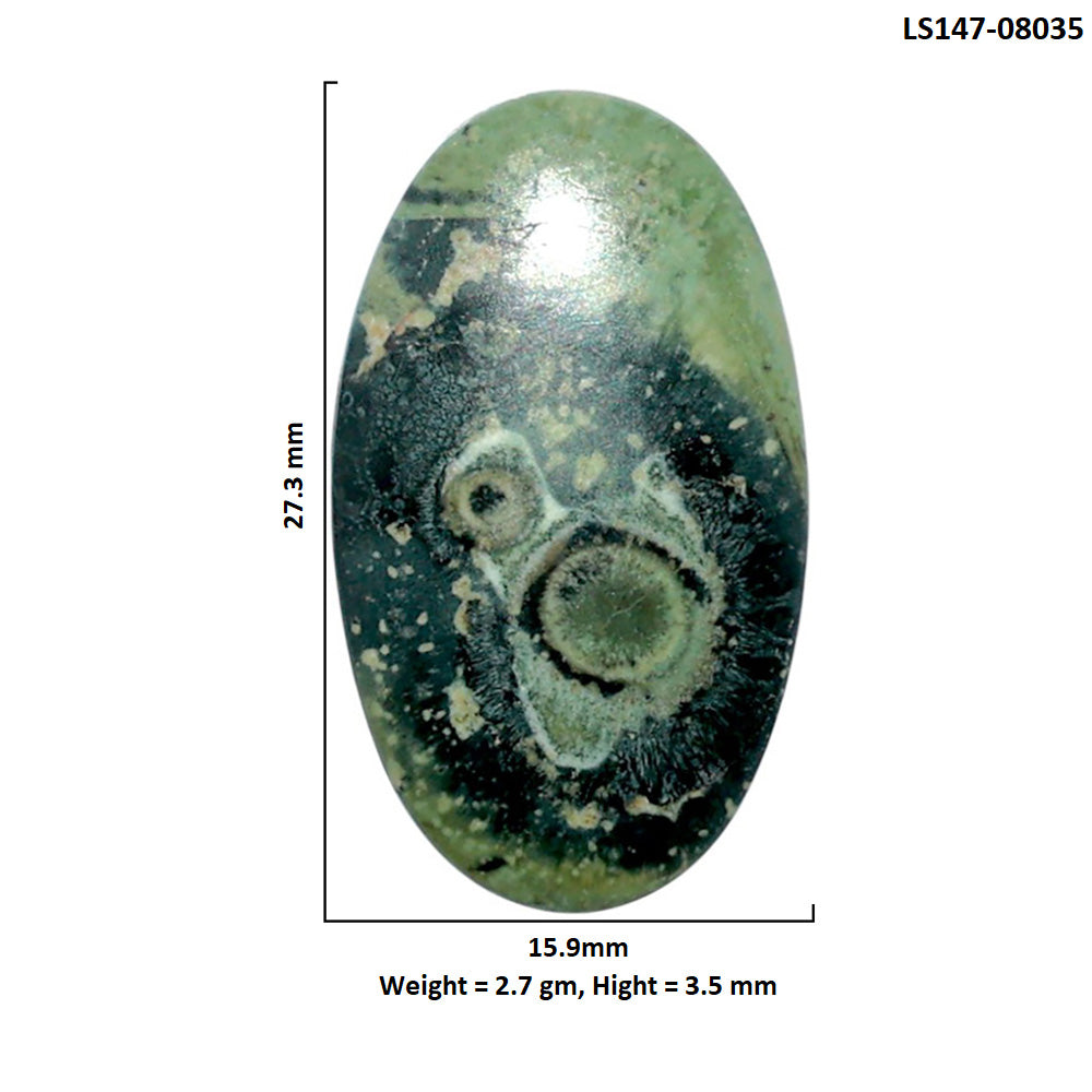 Star Galaxy Jasper 15.9x27.3x3.5 mm Oval Shape Polished Gemstone LS147-08035