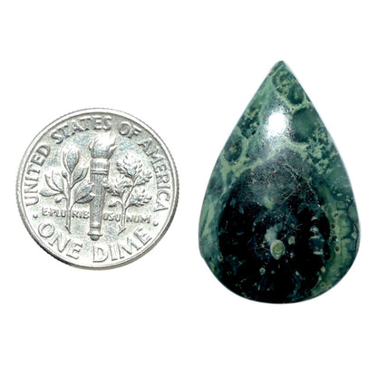 Star Galaxy Jasper 17.9x26.8x5 mm Pear Shape Polished Gemstone LS147-08037
