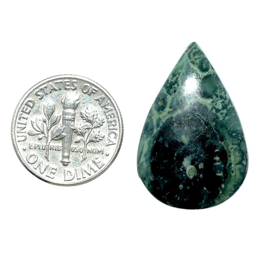 Star Galaxy Jasper 17.9x26.8x5 mm Pear Shape Polished Gemstone LS147-08037