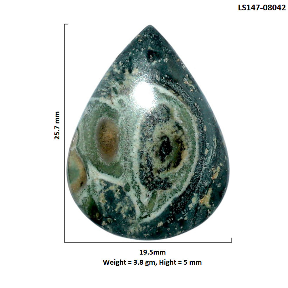 Star Galaxy Jasper 19.5x25.7x5 mm Pear Shape Polished Gemstone LS147-08042