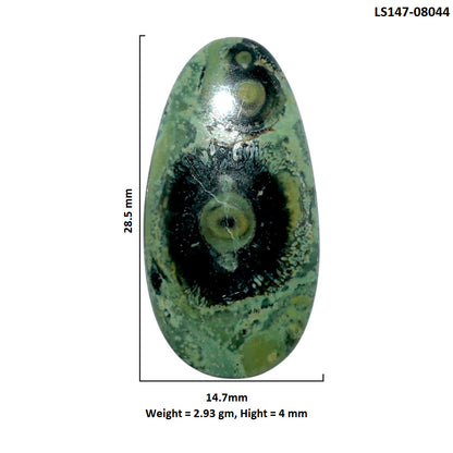 Star Galaxy Jasper 14.7x28.5x4 mm Oval Shape Polished Gemstone LS147-08044