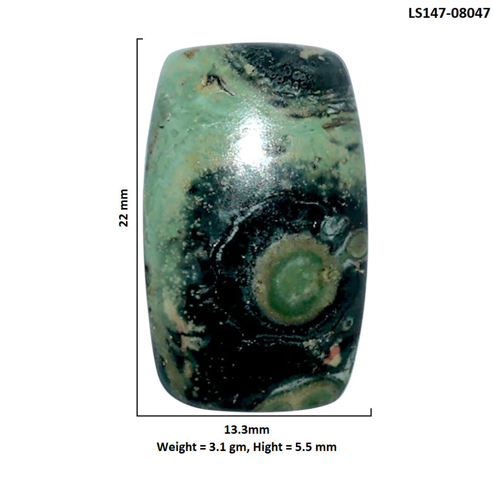 Star Galaxy Jasper 13.3x22x5.5 mm Cushion Shape Polished Gemstone LS147-08047