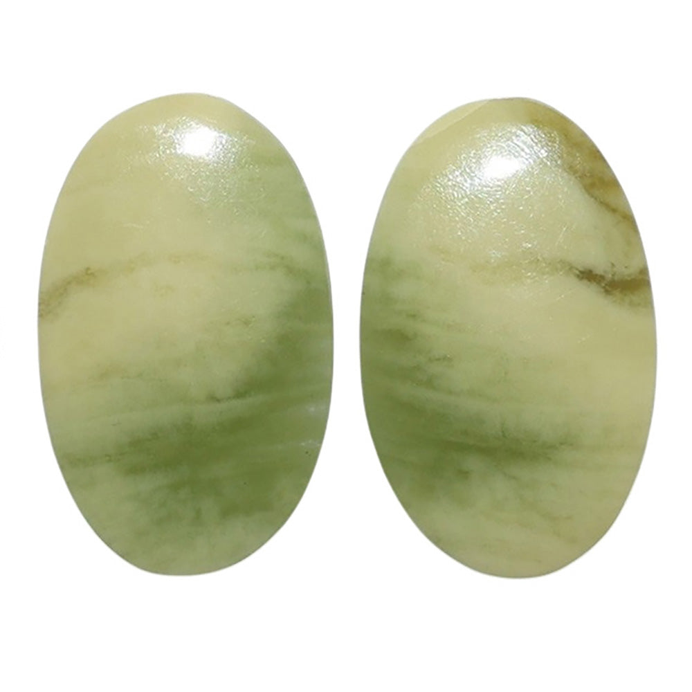 Serpentine Pair 13.1x21.3x3 mm Oval Shape Polished Gemstone LS148-07773