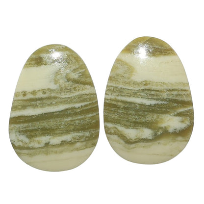 Serpentine Pair 16x22.6x3.4 mm Fancy Shape Polished Gemstone LS148-07797