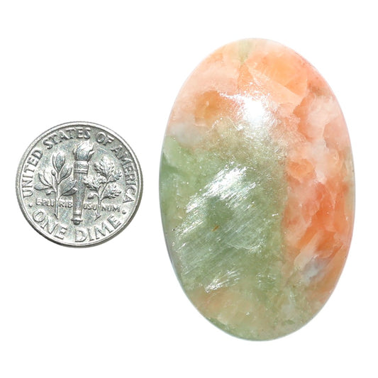 Golden Seraphinite 27.55x42.3x6 mm Oval Shape Polished Gemstone LS149-08080