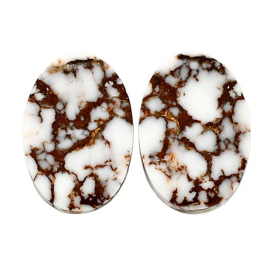 Wild Horse Jasper Pair 14.5x20.8x4.5 mm Oval Shape Polished Gemstone LS15-04742