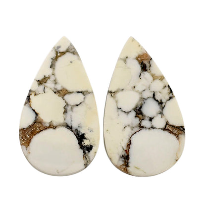 Wild Horse Jasper Pair 15.7x27.2x4 mm Pear Shape Polished Gemstone LS15-04745