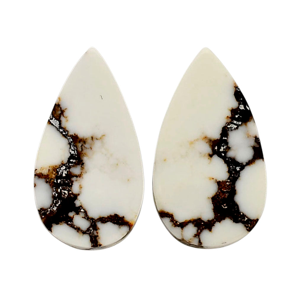 Wild Horse Jasper Pair 13.25x23.9x4 mm Pear Shape Polished Gemstone LS15-04748