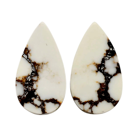 Wild Horse Jasper Pair 13.25x23.9x4 mm Pear Shape Polished Gemstone LS15-04748