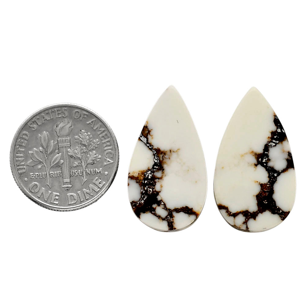 Wild Horse Jasper Pair 13.25x23.9x4 mm Pear Shape Polished Gemstone LS15-04748