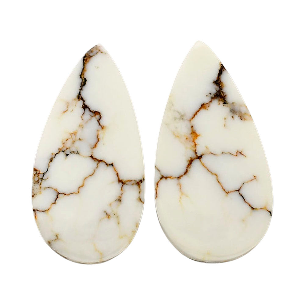 Wild Horse Jasper Pair 14.8x28.5x4.5 mm Pear Shape Polished Gemstone LS15-04749