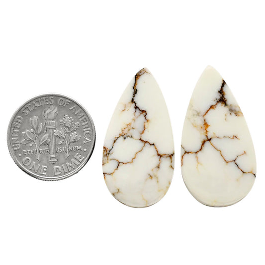 Wild Horse Jasper Pair 14.8x28.5x4.5 mm Pear Shape Polished Gemstone LS15-04749