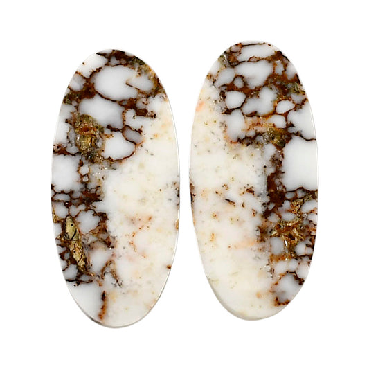 Wild Horse Jasper Pair 12x25.6x3.5 mm Oval Shape Polished Gemstone LS15-04750