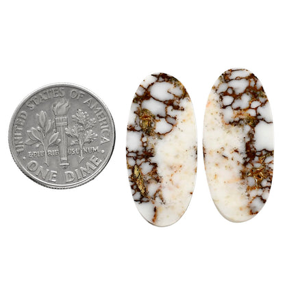 Wild Horse Jasper Pair 12x25.6x3.5 mm Oval Shape Polished Gemstone LS15-04750