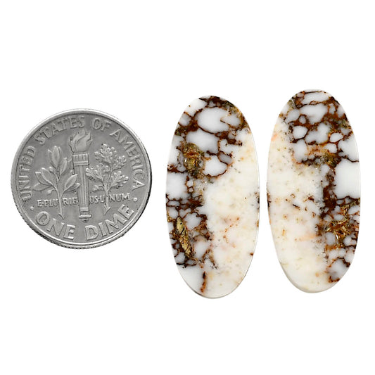 Wild Horse Jasper Pair 12x25.6x3.5 mm Oval Shape Polished Gemstone LS15-04750