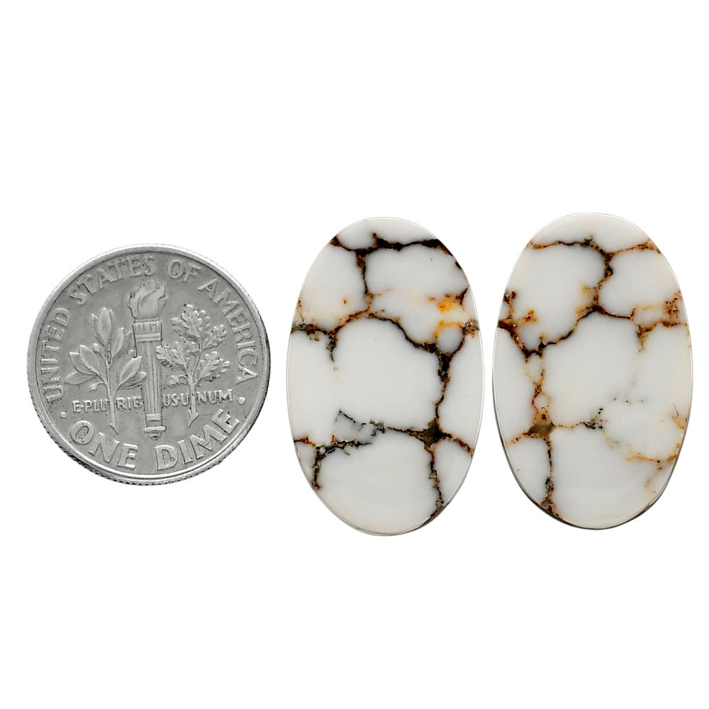 Wild Horse Jasper Pair 14.6x23.2x4 mm Oval Shape Polished Gemstone LS15-04751