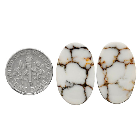 Wild Horse Jasper Pair 14.6x23.2x4 mm Oval Shape Polished Gemstone LS15-04751