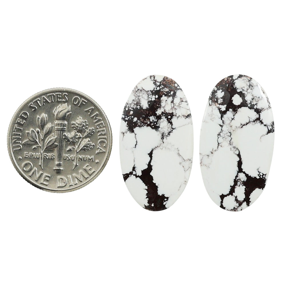 Wild Horse Jasper Pair 12.6x23x3.2 mm Oval Shape Polished Gemstone LS15-07510