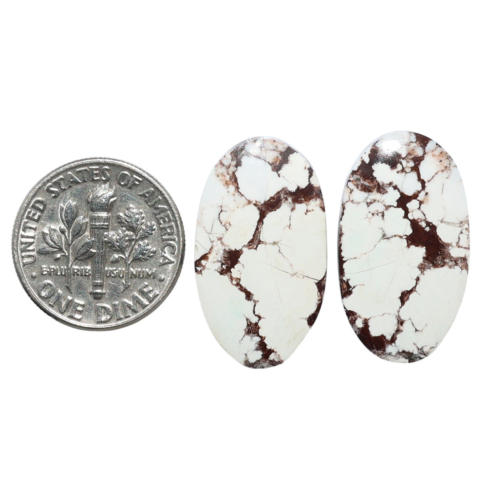 Wild Horse Jasper Pair 13.5x23.5x4 mm Oval Shape Polished Gemstone LS15-07513