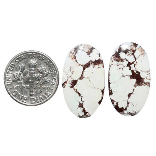 Wild Horse Jasper Pair 13.5x23.5x4 mm Oval Shape Polished Gemstone LS15-07513