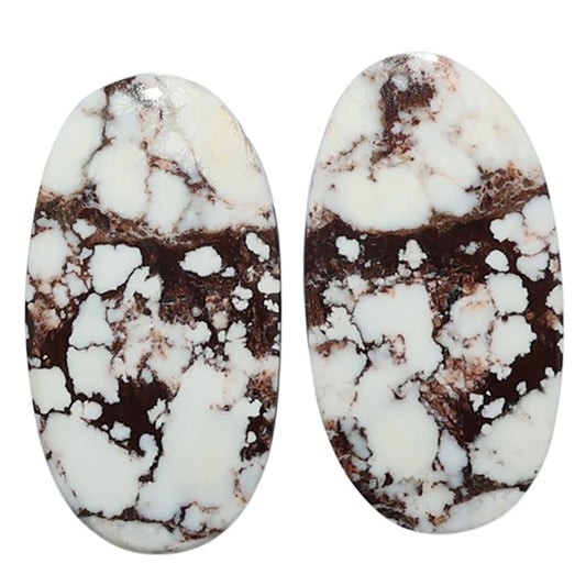 Wild Horse Jasper Pair 11.6x21.8x4 mm Oval Shape Polished Gemstone LS15-07515