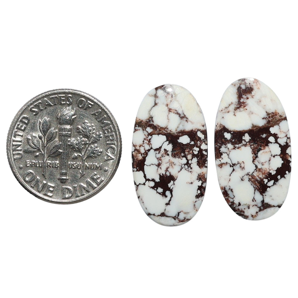 Wild Horse Jasper Pair 11.6x21.8x4 mm Oval Shape Polished Gemstone LS15-07515