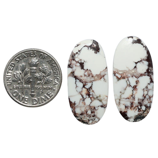 Wild Horse Jasper Pair 12.25x25.6x3.5 mm Oval Shape Polished Gemstone LS15-07517